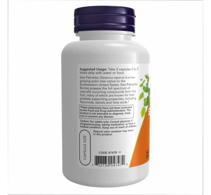 Saw Palmetto 550mg - 250 vcaps