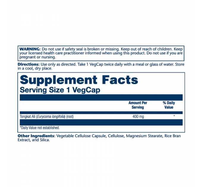 Tongkat Ali 400mg - 60 vcaps