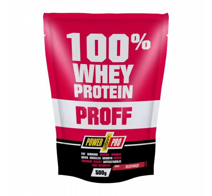 100% Whey Protein Proff - 500g Strawberry