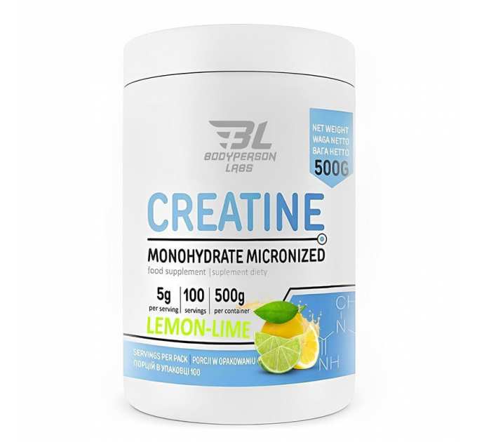 Creatine monohydrate - 500g Lemon Lime