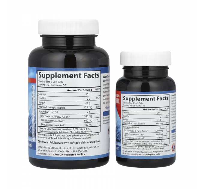 Super Omega-3 Gems 100+30 - 130 softgels