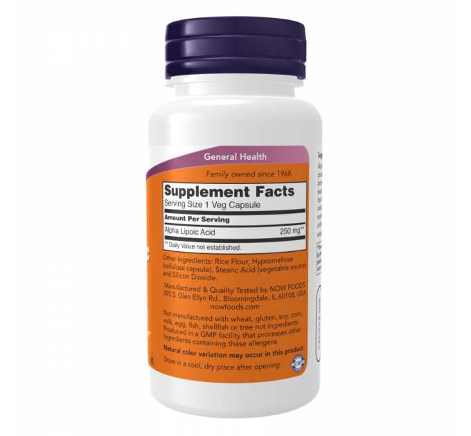 Alpha Lipoic Acid 250mg - 120 vcaps