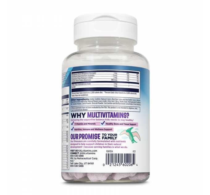 MultiSaurus - 60 chewable Mixed Berry