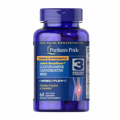 Glucosamine Chondroitin MSM Double Strength - 60 Caplets (Пошкоджена банка) Glucosamine Chondroitin MSM Double Strength - 60 Caplets (Пошкоджена банка)