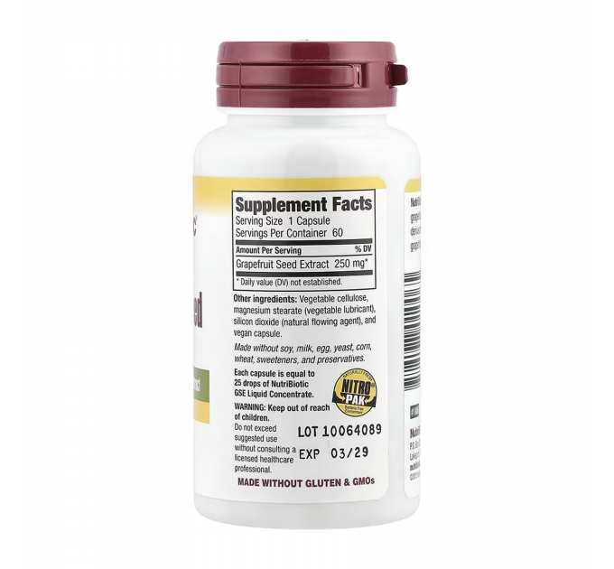Grapefruit Seed Extract 250mg - 60 caps
