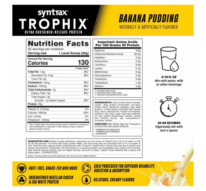 Trophix - 2270g Banana Pudding