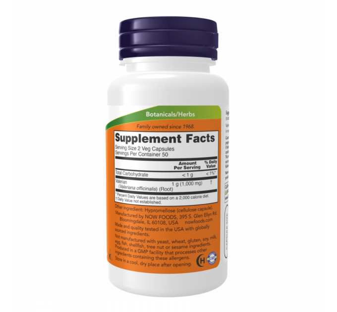 Valerian Root 500mg - 250 vcaps