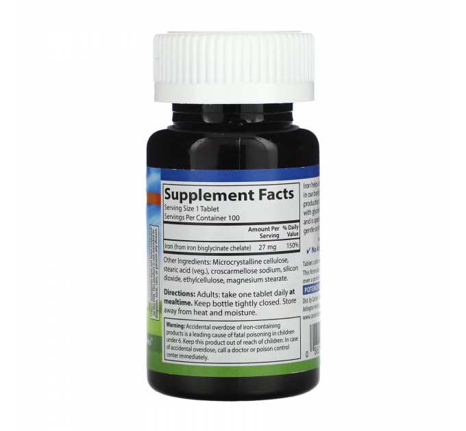 Chelated Iron - 100 tabs