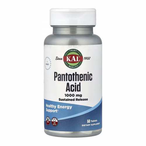 Pantothenic Acid Sustained Release 1000mg - 50 tabs