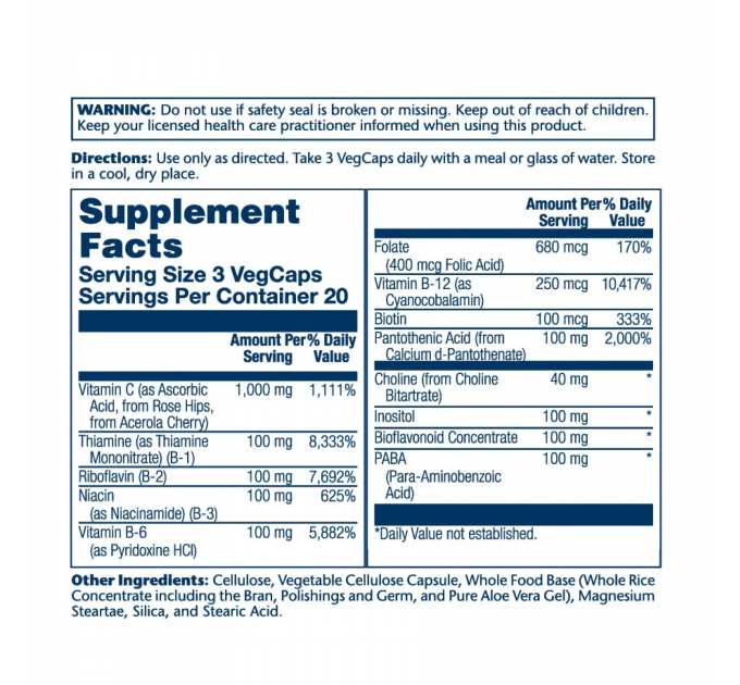 Mega Vitamin B-Stress - 60 vcaps