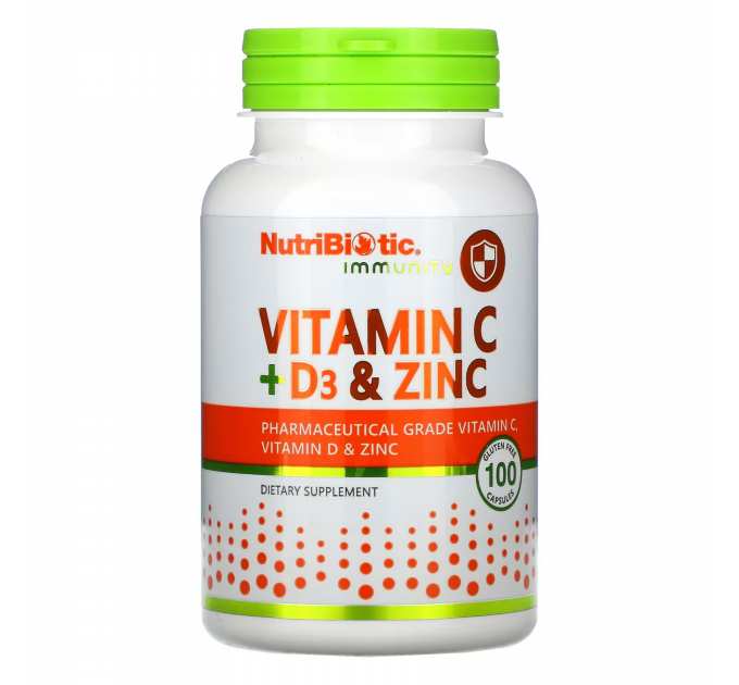 Vitamin C+D3 & Zinc - 100 caps