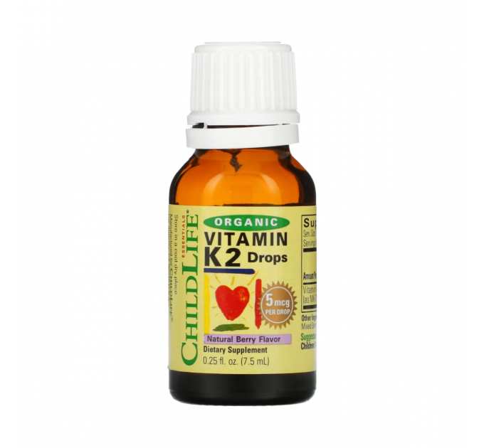 Organic Vitamin K2 Liquid - 7.5ml Natural Berry