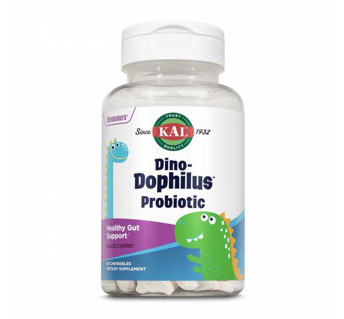 Dino-Dophilus™ Kids Probiotic - 60 chewables Black Cherry