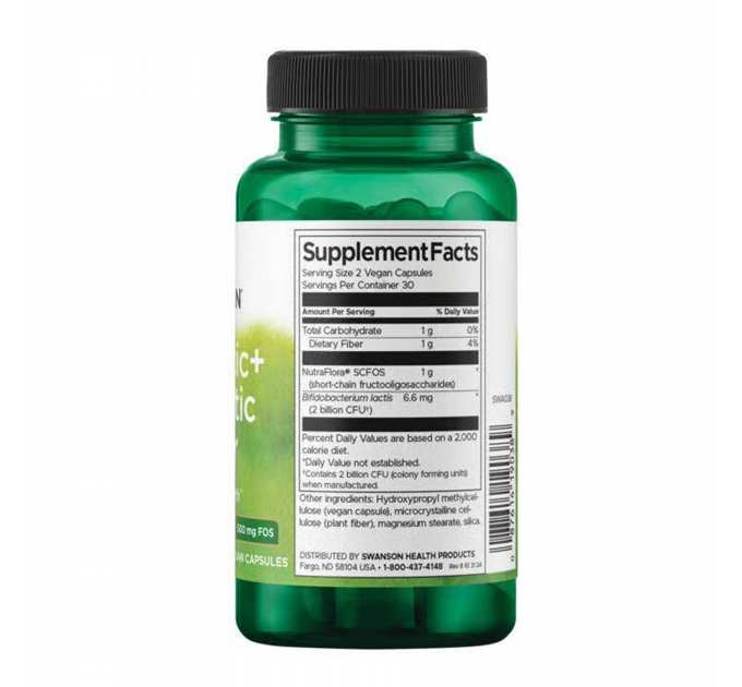 Probiotic+ Prebiotic Fiber 1 Billion Cfu - 60 vcaps