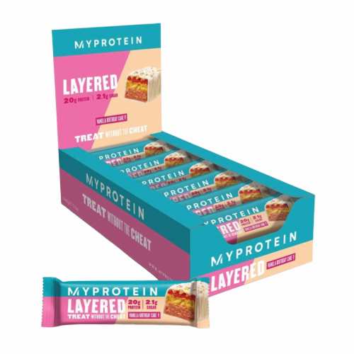 Layered Bar - 12x60g Vanilla Birthday Cake