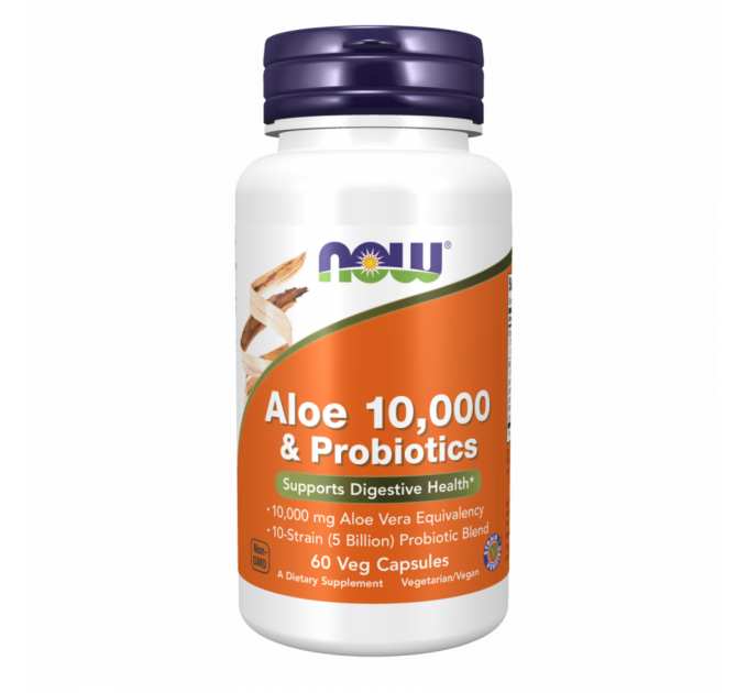 Aloe Vera 10000 & Probiotics - 60 vcaps
