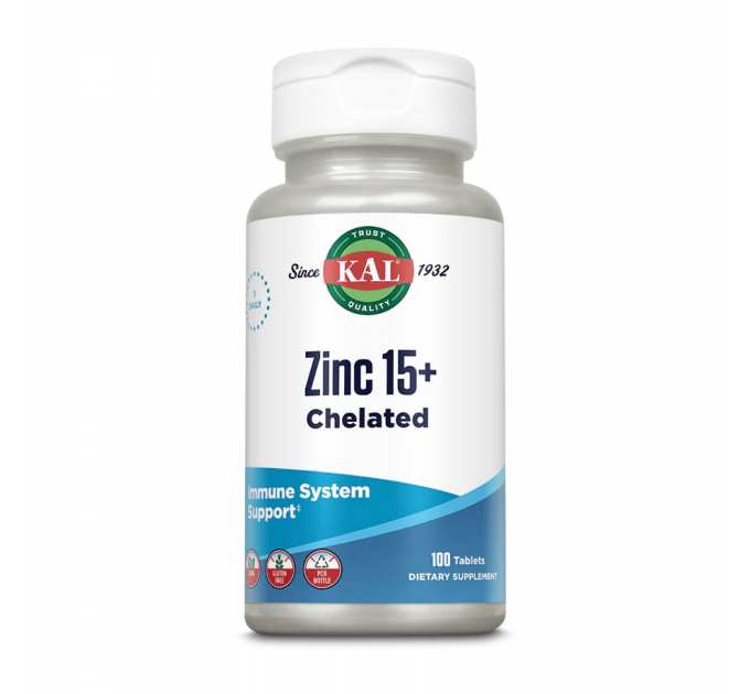 Zinc 15+ Chelated - 100 tabs