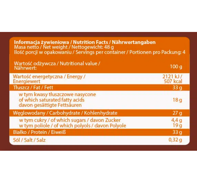 Nut Love 4Pieces - 48g Milk Choco Peanut (Поштучно)
