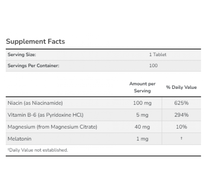 Melatonin 1 mg - 100 tabs