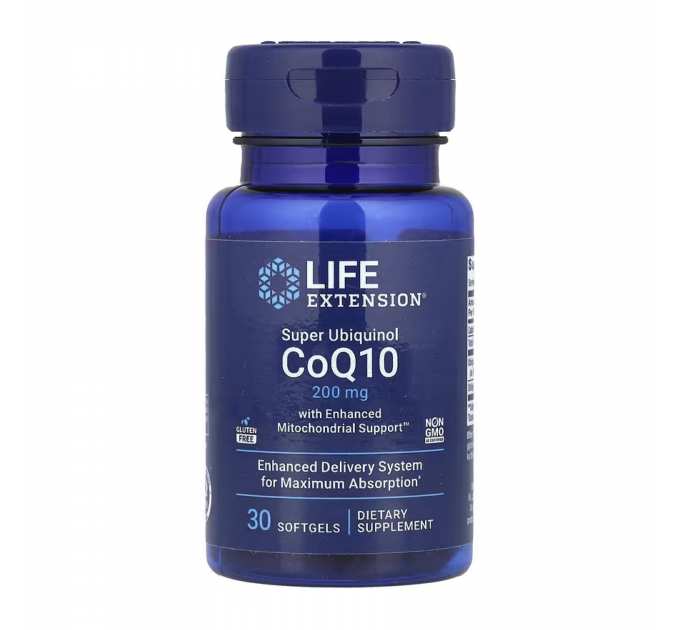 Super Ubiquinol CoQ10 with Enhanced Mitochondrial Support™ 200 mg - 30 softgels