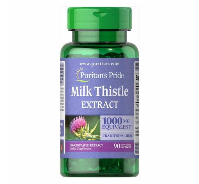 Milk Thistle 4:1 Extract 1000mg - 90softgels