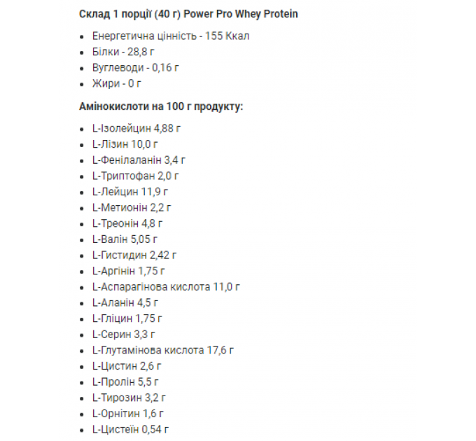 Whey Protein - 1000g Chocolate (Пошкоджена упаковка)