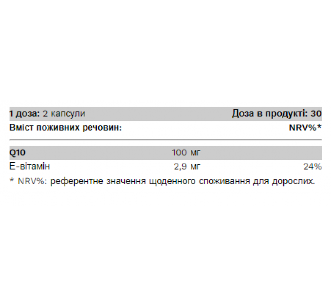 Coenzyme Q10 - 60 caps