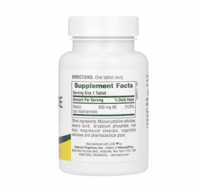 Niacinamide 500 mg - 90 tabs