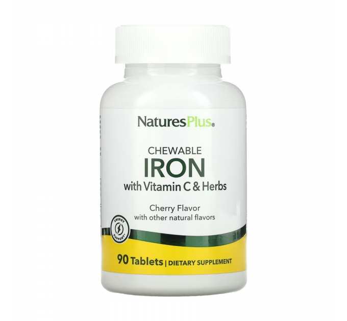 Iron 27 mg with Vitamin C Herbs - 90 tabs