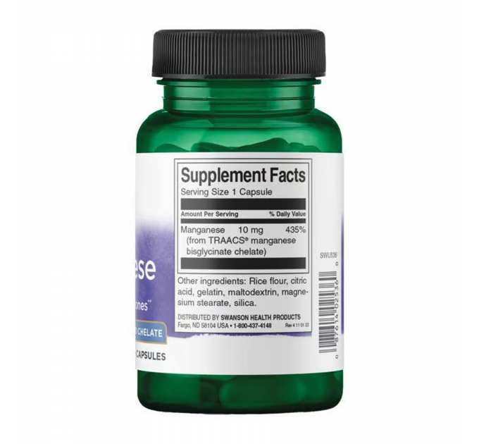 Albion Manganese 10mg - 180 caps