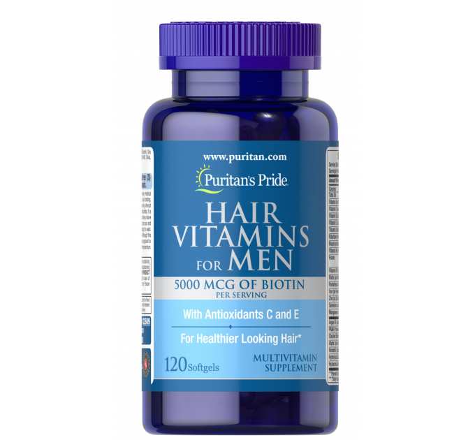 Men`s Hair Vitamins - 120 softgels