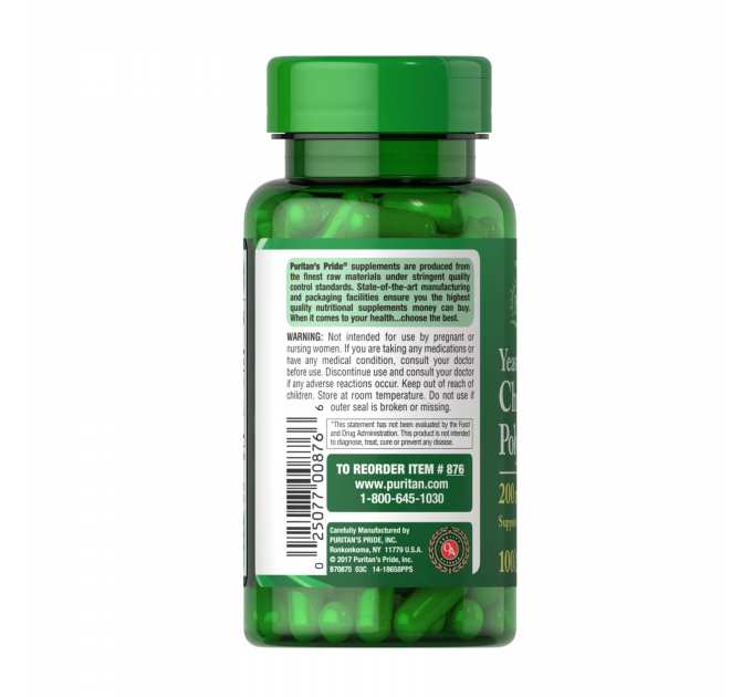 Chromium Polynicotinate 200 mcg Yeast Free - 100 veg caps