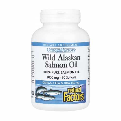 Wild Alaskan Salmon Oil 1000mg - 90 softgels (Пошкоджена етикетка)