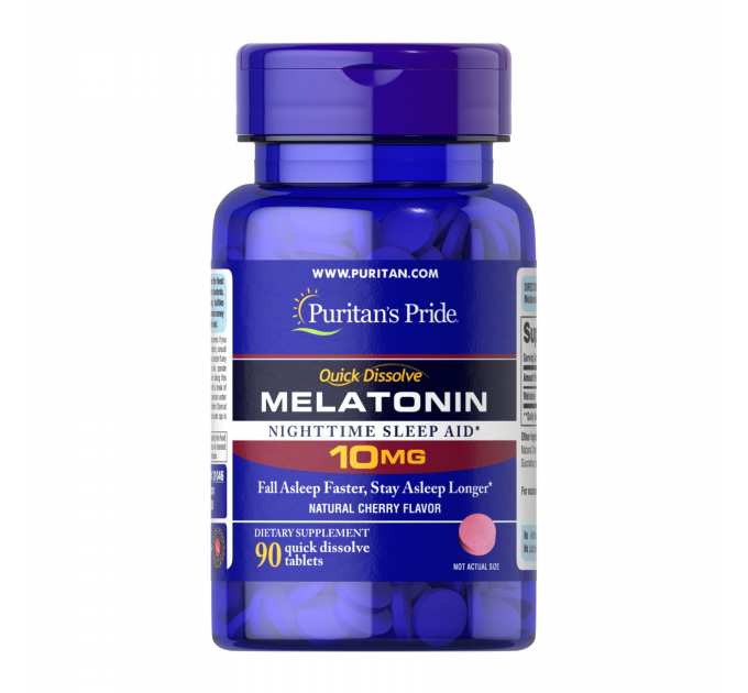 Quick Dissolve Melatonin 10 mg Cherry Flavor - 90 Tablets
