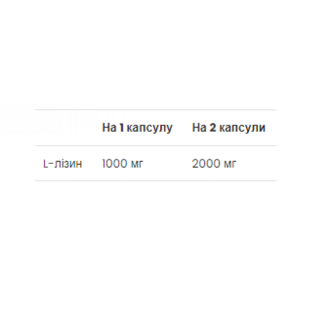 L-Lysine - 90 caps
