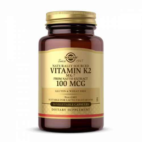 Naturally Sourced Vitamin K2 (MK-7) 100mcg - 50 vcaps (Пошкоджена банка)