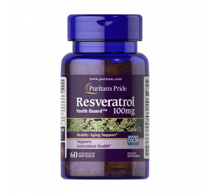Resveratrol 100 mg - 60 softgels