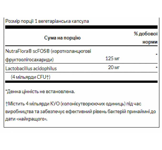 Prolacto Acidophilus 4billion - 60veg caps