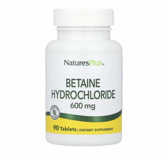 Betaine Hydrochloride 600mg - 90 tabs