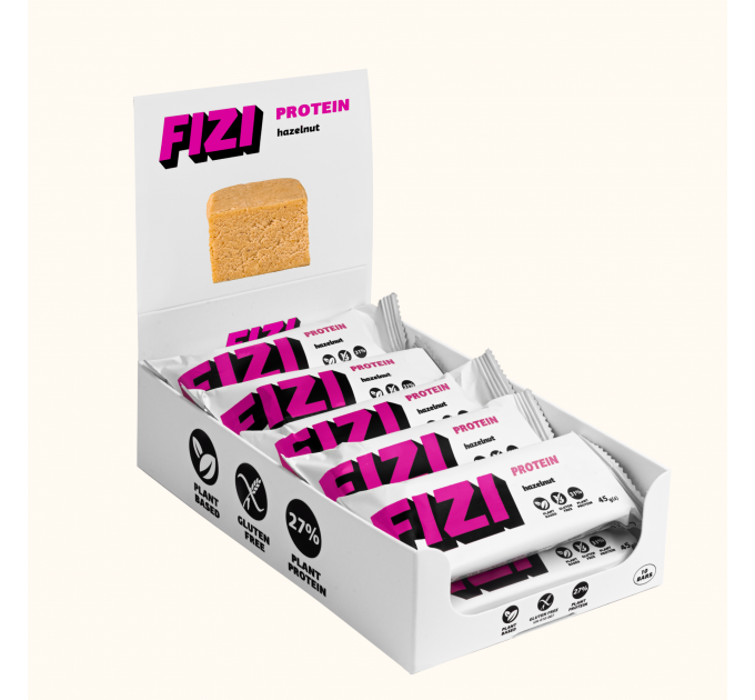 FIZI Protein Bar - 10х45g Hazelnut