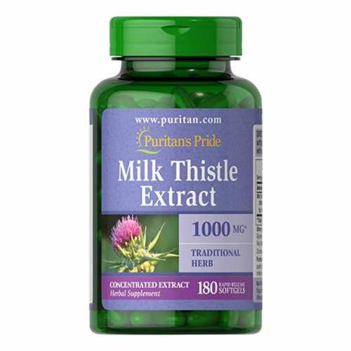 Milk Thistle 4:1 Extract 1000mg - 180 softgels (Пошкоджена банка) Milk Thistle 4:1 Extract 1000mg - 180 softgels (Пошкоджена банка)