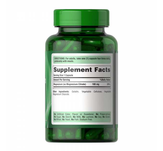 Magnesium Citrate 100 mg - 100 caps