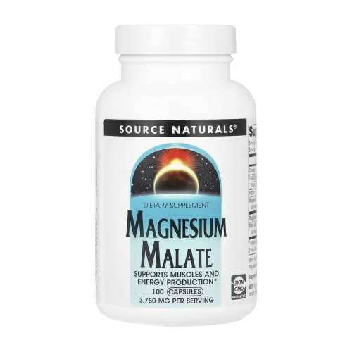 Magnesium Malate 625mg - 100 caps (Пошкоджена пломба)