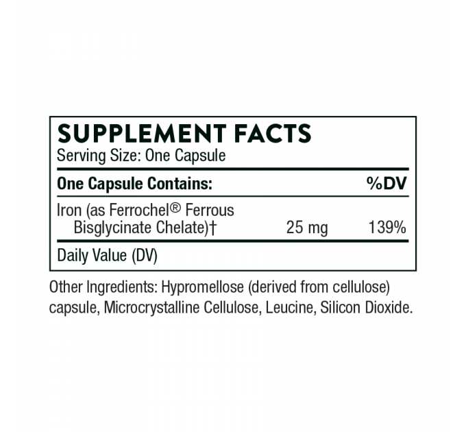Iron Bisglycinate - 60 tabs