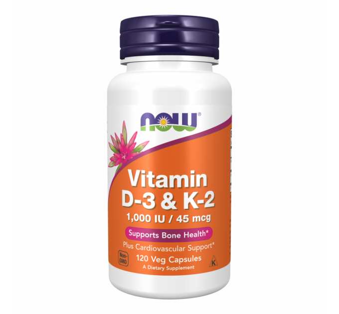 Vitamin D3+K2 1000 IU - 120 vcaps