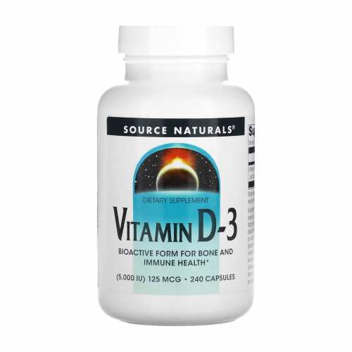 Vitamin D-3 5000 IU - 240 caps (До 12.25)