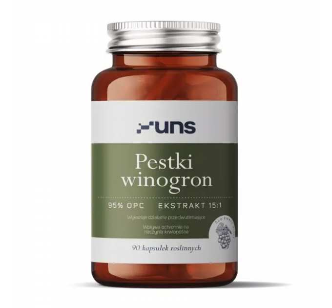 Pestki winogron - 90 caps