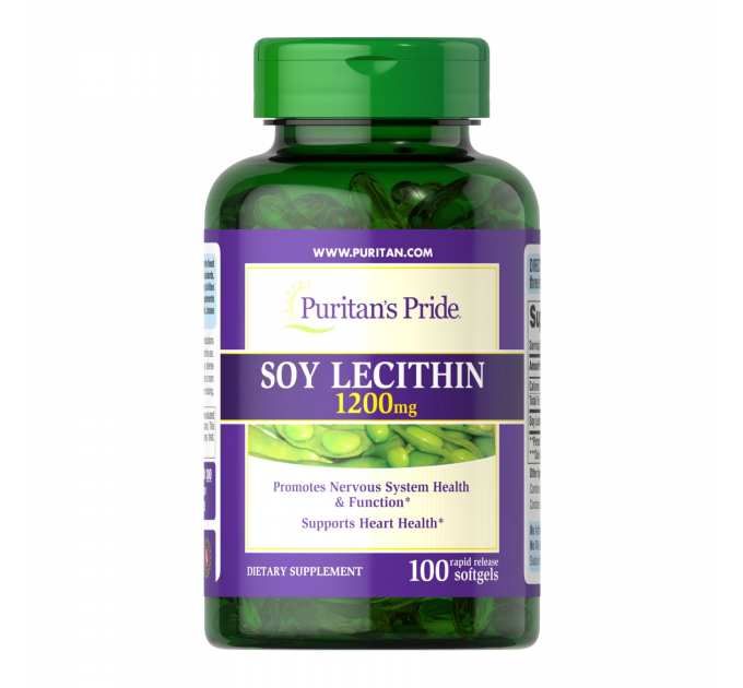 Soy Lecithin 1200 mg - 100 softgels