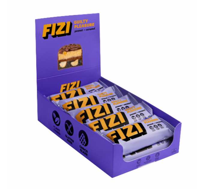 FIZI Chocolate Bar - 10х45g Peanut-Caramel