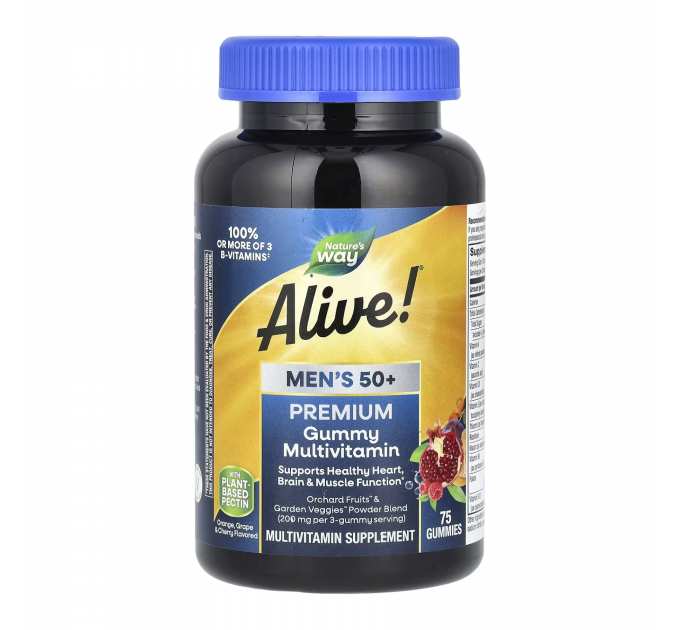 Alive!® Men's 50+ Gummy - 75 gummies